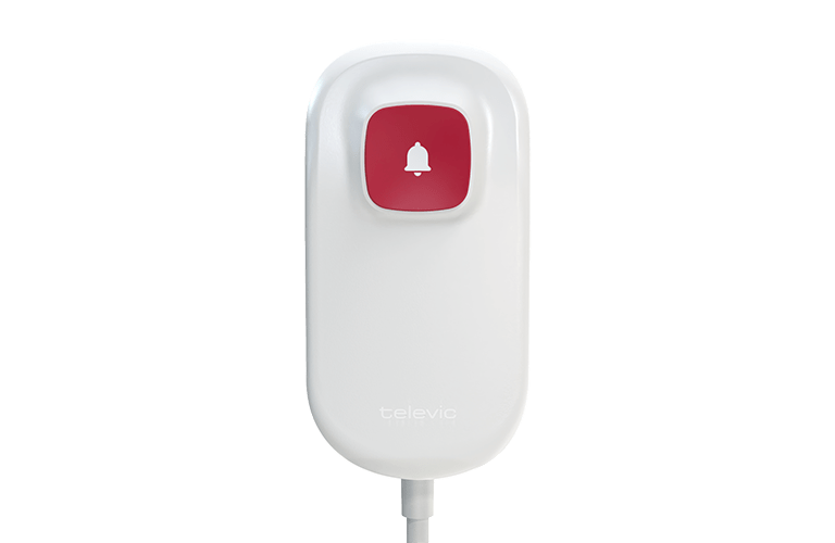 AQURA nurse call push pear with red call button