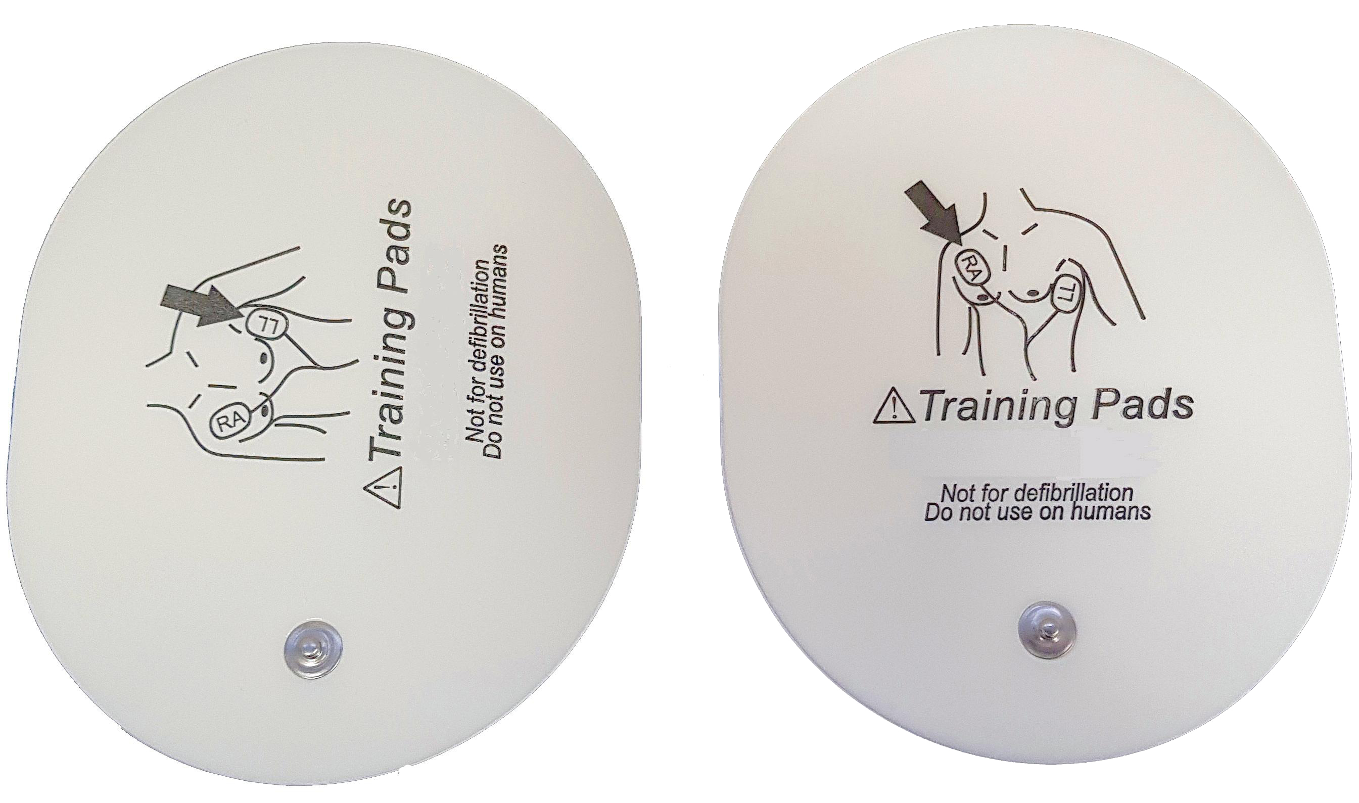 F7999 — Par de pads de entrenamiento para adulto, con conexión snap